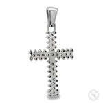 14K Yellow Gold Prong Diamond Cross 65281