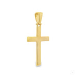 14K Gold Solid Cross Pendant 66193