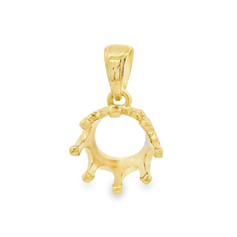 14K Crown Charm Pendant 57701