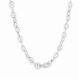 Palladium Silver Flat Mariner Chain 71452