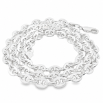 Palladium Silver Flat Mariner Chain 71452