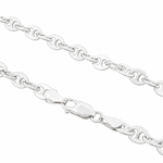 Palladium Silver Flat Mariner Chain 71452