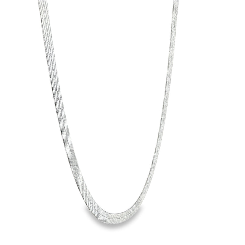 Palladium Silver Herringbone Chain 71454