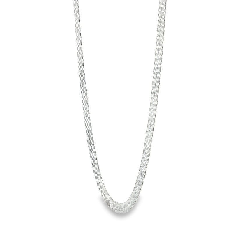 Palladium Silver Herringbone Chain 71454