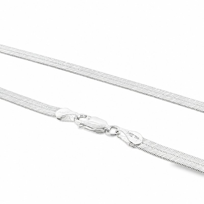 Palladium Silver Herringbone Chain 71454