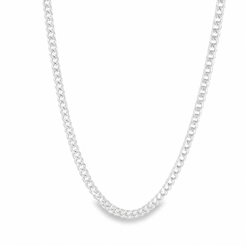 Palladium Silver Miami Cuban Chain 3.2mm 71449