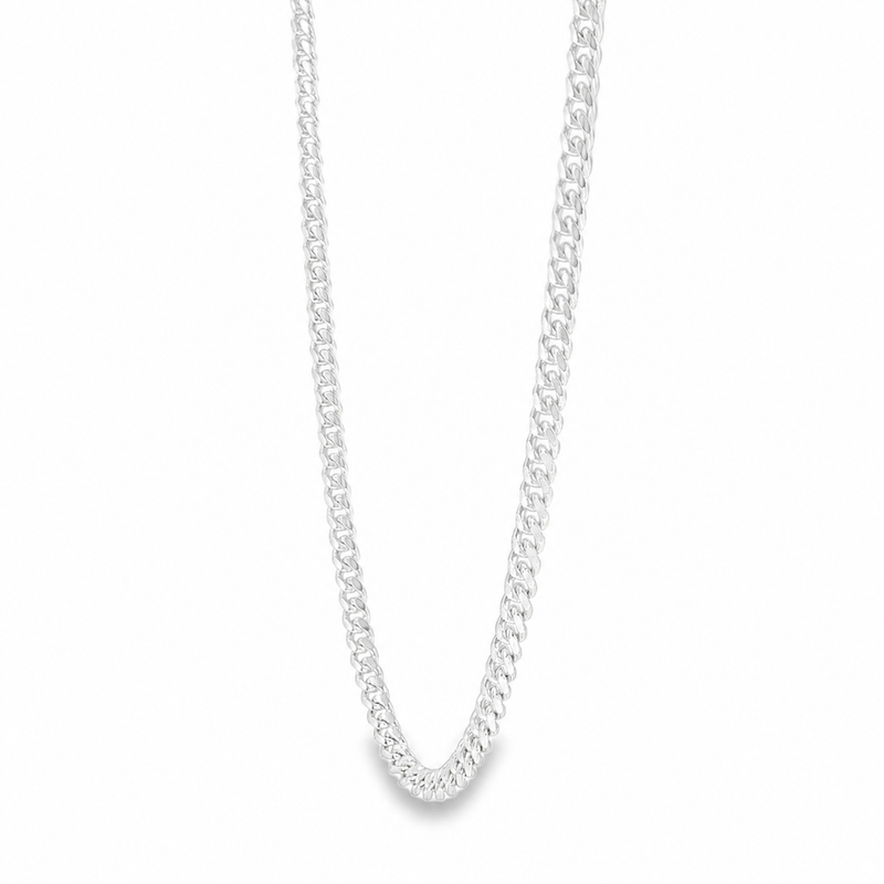 Palladium Silver Miami Cuban Chain 3.2mm 71449