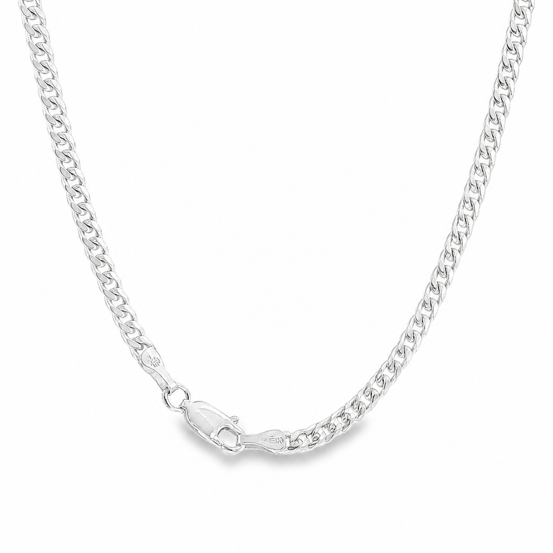 Palladium Silver Miami Cuban Chain 3.2mm 71449