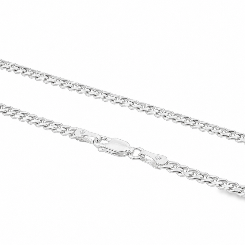 Palladium Silver Miami Cuban Chain 3.2mm 71449