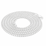 Palladium Silver Miami Cuban Chain 3.2mm 71449