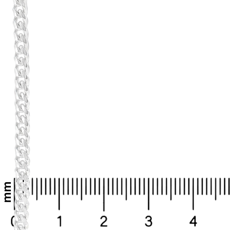 Palladium Silver Miami Cuban Chain 3.2mm 71449
