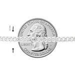 Palladium Silver Miami Cuban Chain 3.2mm 71449