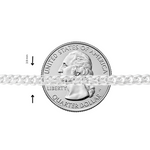 Palladium Silver Miami Cuban Chain 3.9mm 71450