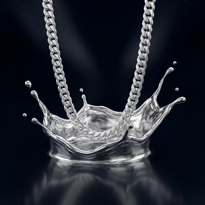 Palladium Silver Miami Cuban Chain 3.9mm 71450