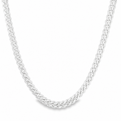 Palladium Silver Miami Cuban Chain 4.9mm