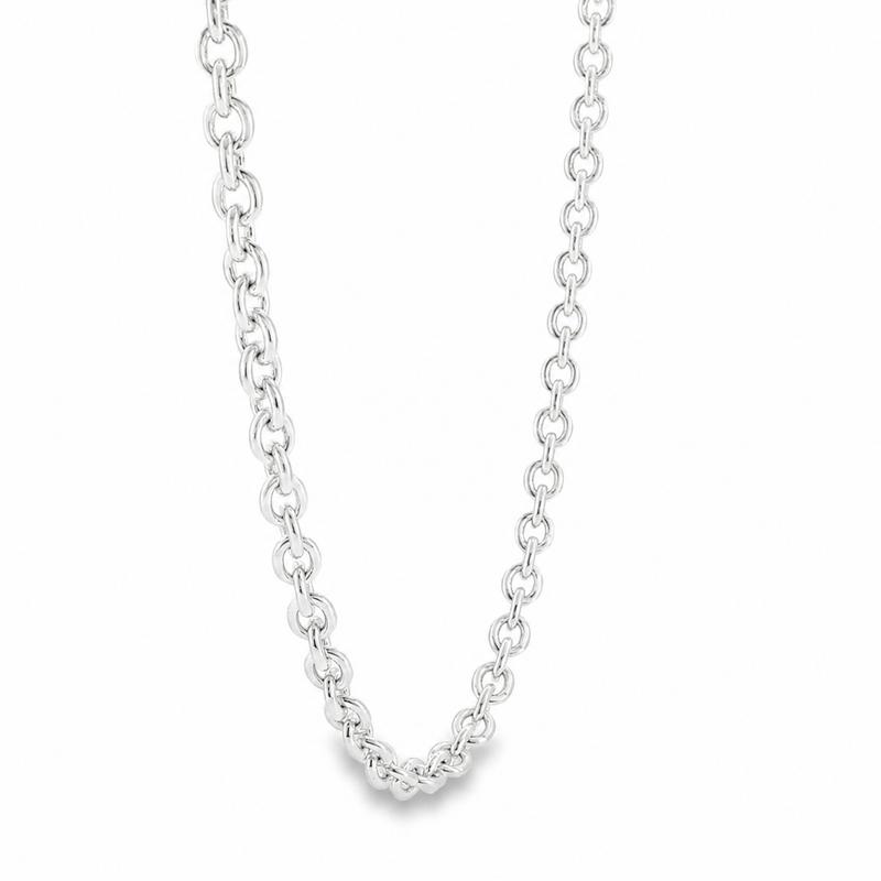 Palladium Silver Rolo Chain 3.6mm 71447