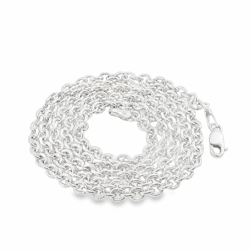 Palladium Silver Rolo Chain 3.6mm 71447