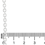 Palladium Silver Rolo Chain 3.6mm 71447