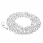 Palladium Silver Rolo Chain 3mm 71446