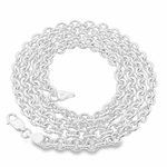 Palladium Silver Rolo Chain 4.5mm 71448