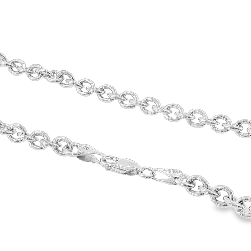 Palladium Silver Rolo Chain 4.5mm 71448