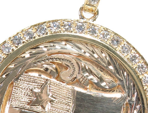 Panama Flag Diamond Pendant 42917 - Image 2