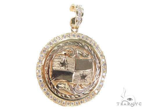 Panama Flag Diamond Pendant 42917 - Image 3