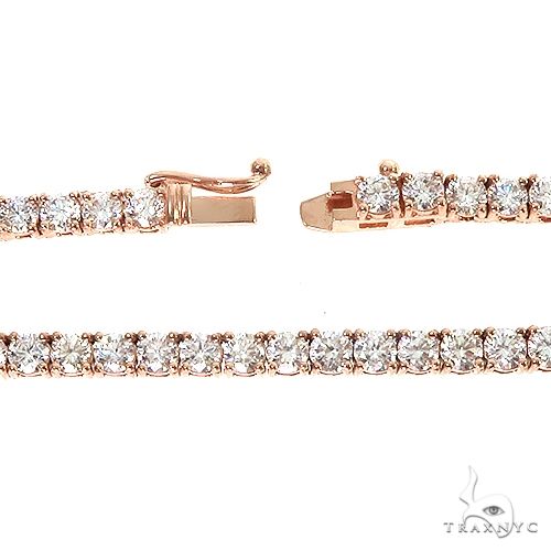 14K Gold tennis chain, 3 mm, photo 6 of 7