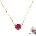 Passion Yellow Gold Ruby Necklace 26704 - Image 1