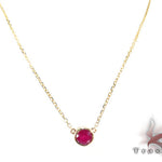 Passion Yellow Gold Ruby Necklace 26704 - Image 6