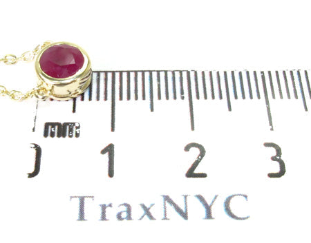 Passion Yellow Gold Ruby Necklace 26704 - Image 9