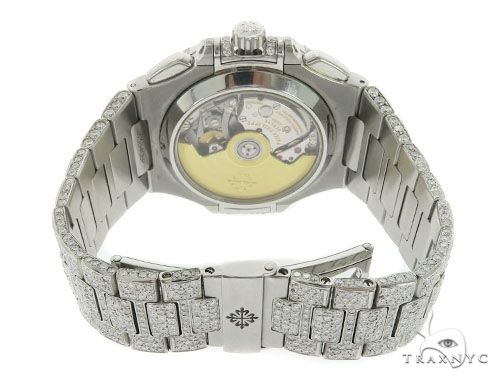 Patek Philippe Nautilus Chronograph Diamond Stainless Steel Watch 58638 - Image 11