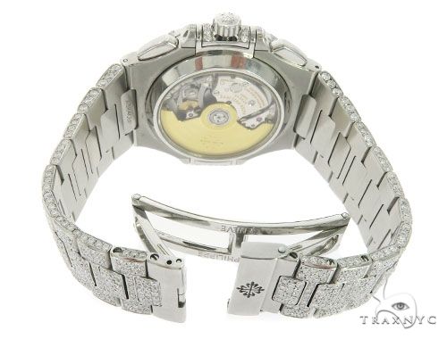Patek Philippe Nautilus Chronograph Diamond Stainless Steel Watch 58638 - Image 12
