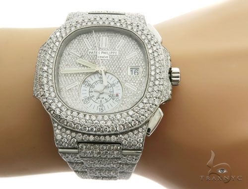 Patek Philippe Nautilus Chronograph Diamond Stainless Steel Watch 58638 - Image 14