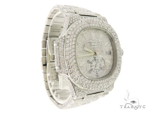 Patek Philippe Nautilus Chronograph Diamond Stainless Steel Watch 58638 - Image 3