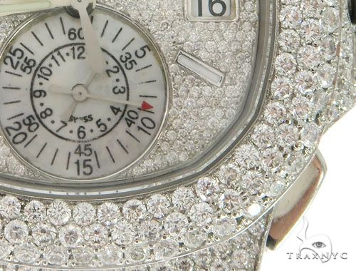 Patek Philippe Nautilus Chronograph Diamond Stainless Steel Watch 58638 - Image 5