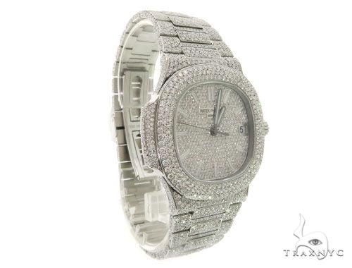 Patek Philippe Nautilus Diamond Stainless Steel Watch 58639 - Image 3