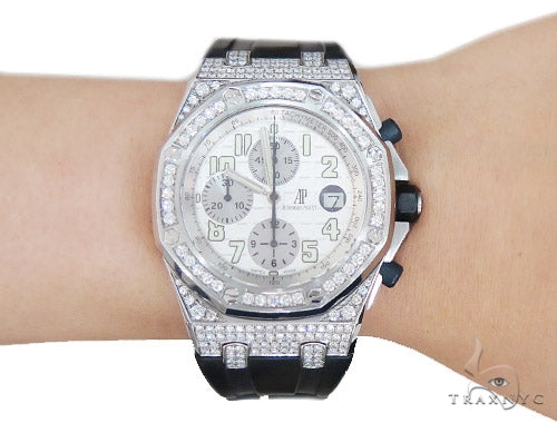 Pave Diamond Audemars Piguet Watch 42343 - Image 12