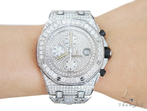 Pave Diamond Audemars Piguet Watch 42348 - Image 13