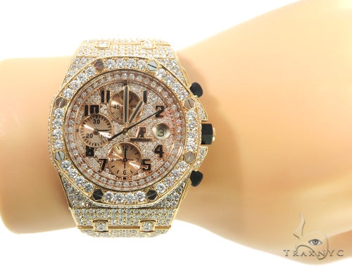 Pave Diamond Audemars Piguet Watch 49105 - Image 10