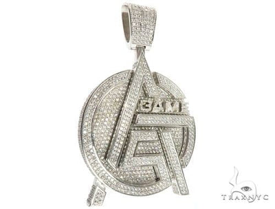 Pave Diamond Custom Made Gas Game Pendant 64003 - Image 1