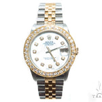 Pave Diamond Datejust Rolex Watch 41588 - Image 2