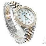 Pave Diamond Datejust Rolex Watch 41588 - Image 3