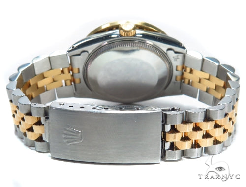 Pave Diamond Datejust Rolex Watch 41588 - Image 9