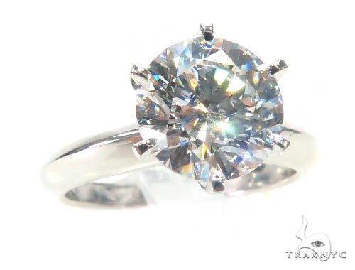 Pave Diamond Engagement Solitaire Ring 44597 - Image 1