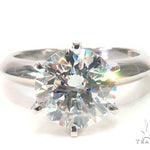 Pave Diamond Engagement Solitaire Ring 44597 - Image 2