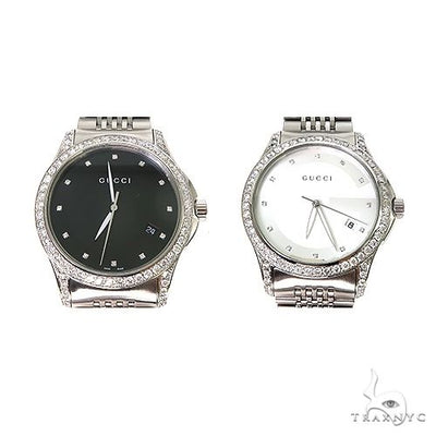 Pave Diamond G Timeless Collection Medium Version Gucci Watch 67255 - Image 1