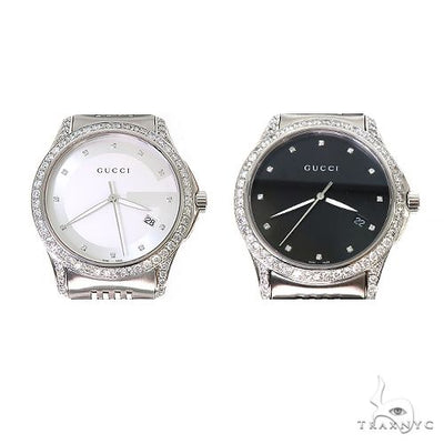 Pave Diamond G Timeless Collection Medium Version Gucci Watch 67256 - Image 1