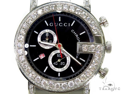 Pave Diamond Gucci Watch 39584 - Image 1