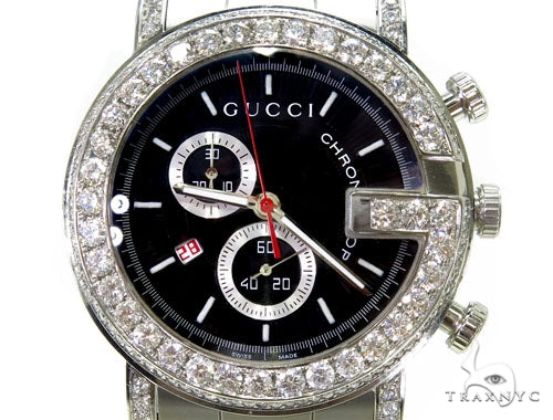 Pave Diamond Gucci Watch 39584 - Image 1